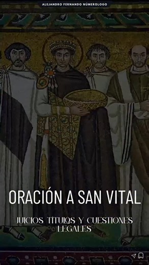 La oración a SAN VITAL. Para trámites, titulaciones, certificaciones y cuestiones legales. | Alejandro Fernando Numerólogo
