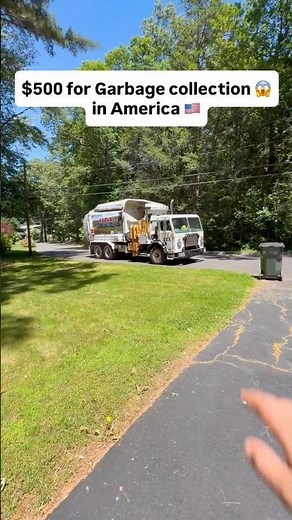 Garbage Collection in America 🇺🇸 #garbagetruck #garbagecollection #india #usa #lifeinamerica