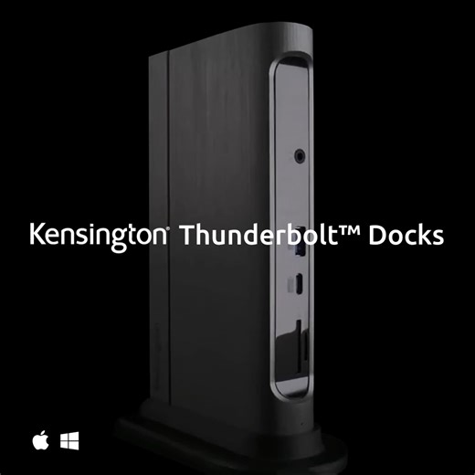 Supercharge your MacBook or Windows setup with the Thunderbolt™️ 5 dock with up to 80Gbps data transfer speeds, up to 140W PD, and built-in SSD slot. | Kensington Products
