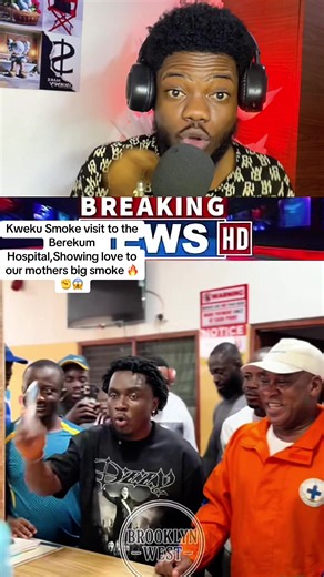 Kweku Smoke visit to the Berekum Hospital,Showing love to our mothers big smoke 🔥✊😱#onuashowtime #ghanatiktok🇬🇭 #pascalofficial #kwekusmoke_