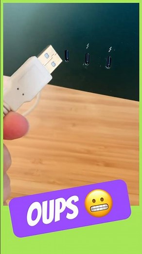 Comment brancher un câble USB sur les nouveaux Mac USB-C ? #shorts