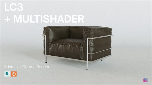 Lecorbusier LC3  ( 3dmodel   Shader )