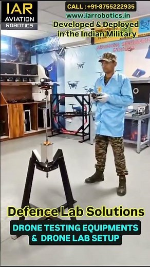 IAR ROBOTICS - Drone Testing Equipment & DRONE LAB SETUP #drones #drone #army