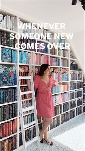 Say you like my books 😬😝 👉QOTD: What do your friends think of your book obsession? Whenever someone comes over I’m always so excited to show them my bookshelf 😅 But when they see it and say nothing.. I’m like HELLO you do see the floor to ceiling built in with hundreds of books??😝 say something pleaseeee 😂 they probably think I’m crazy. #booktok #bookshelf #bookshelves #mylibrary #homelibrary #builtinshelves #builtins #bookshelf #bookcollector #bookcollection #bookworms #beautifulbooks #fa