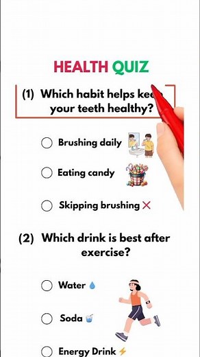 Health & Fitness Quiz 🩺 | Exercise, Protein & Sleep Tips | Fun Wellness GK Quiz 🔥