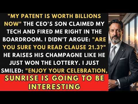 CEO's Son Claimed My $1.8B Patent and Fired Me— So I Revoked the License and Froze His Assets.
