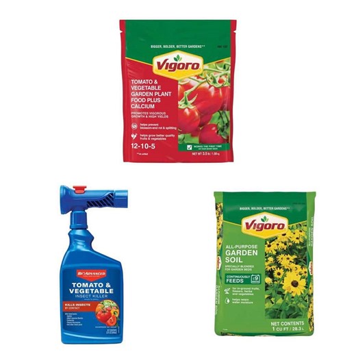 32 oz Ready to Spray Insect Killer, 3.5 lb Plant Food, and 1 cu ft Garden Soil Combo - The Home Depot
