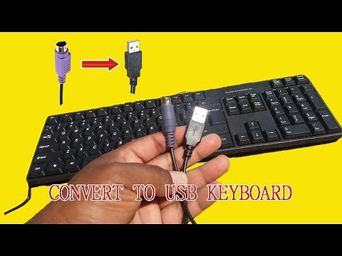PS2 Keyboard to usb wiring | Convert to usb keyboard | keyboard repair