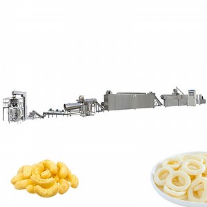 [Hot Item] Cheese Cereal Puffed Corn Snacks Production Line Corn Puffs Snack Making Machine