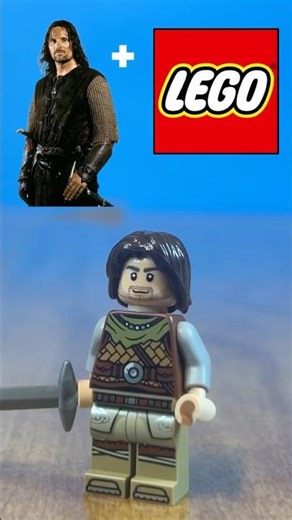 Building Aragorn from Lord Of The Rings in LEGO