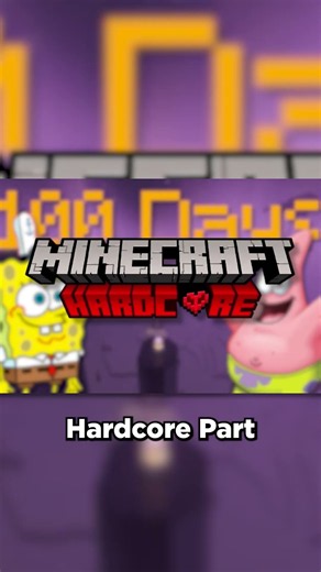 SpongeBob Survives 100 Days in Minecraft Hardcore 🙀