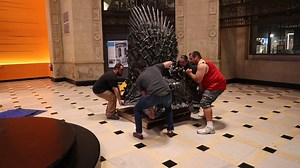 San Francisco's AT&T flagship store at 1 Powell St. transformed the two-floor store into a Game of Thrones world. | SFGATE