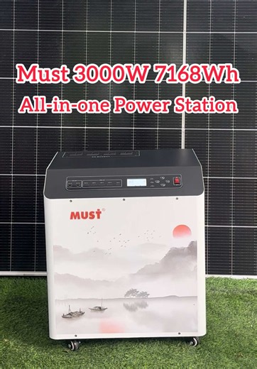 Must 7168Wh All-in-One Power Station — 3000W Inverter, Aircon 6–7hr