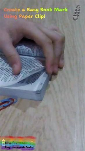 Create a DIY Bookmark Using Only Paper Clip! 🖇️