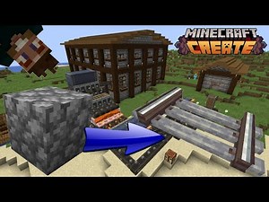 I made a RAILWAY TRACK FACTORY in Minecraft Create Mod!