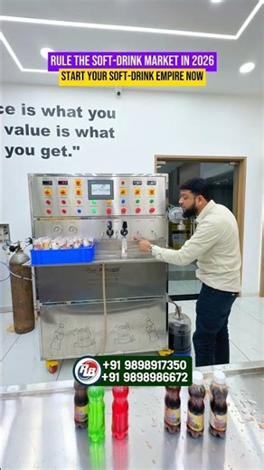 Soda Factory Business | Soda Filling Machine | Automatic soda filling machine