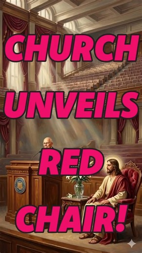 🔥The Church JUST Unveiled a Blood-Red Chair…🔥(Then Dropped a NEW Easter Video)