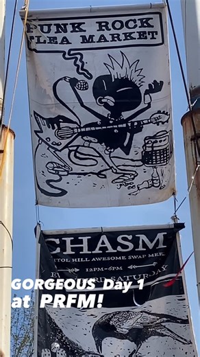 Punk Rock Flea Market Seattle! on Instagram: "Couldn't ask for a more beautiful Friday at PRFM! More vendors Saturday and Sunday with EVEN MORE STUFF! Come through! #punkrockfleamarket #punkrockfleamarketseattle"