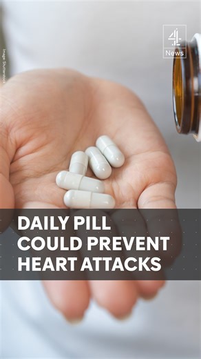 A 'polypill' has been found to reduce the number of heart attacks and strokes in older people by as much as a third. By using this daily pill, instead of yearly health checks, experts at the University College London believe the NHS could prevent thousands of heart attacks and strokes for people over 50. #pill #nhs #polypill #uknews #c4news | Channel 4 News