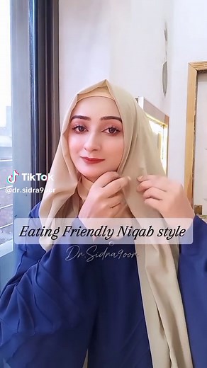 Eating Friendly Niqab Tutorial For Beginners