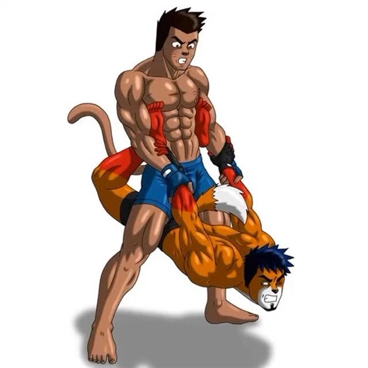 09TUFyD4Y on Instagram: "#muscleart #muscle #furry #fighter #wrestling"