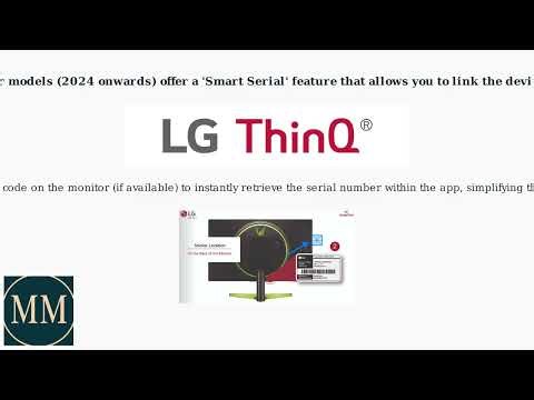 How to Find LG Monitor Serial Number – Sticker, OSD Info & Receipt