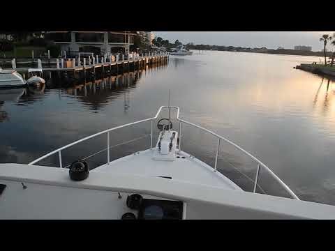 Great Harbour 37 Trawler cast off Daytona Marina