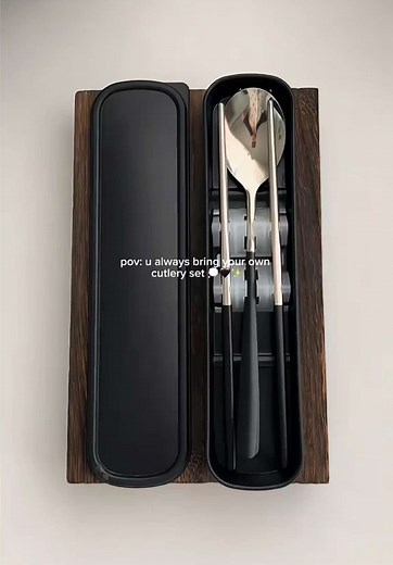 Black Cutlery Set | Utensil Set | Spoon & Fork