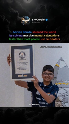 Meet Aaryan Shukla: The Human Calculator Who Shocked the World