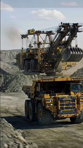 Massive Mining Machines: Giant Excavator Fills Haul Truck! 🚧