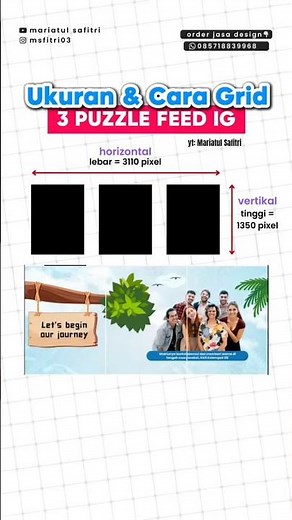 Measurements & How To Cut The IG Feed Puzzle Connects 3 Squares
