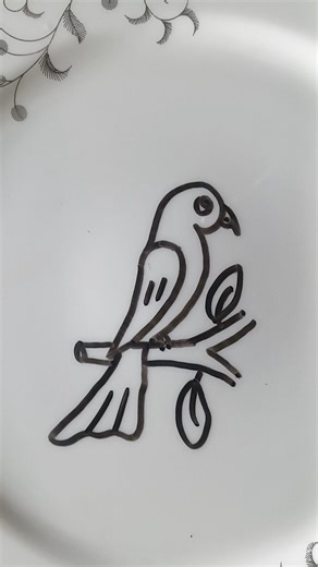 How to Draw A Beautiful Birds With Number 2 #drawing #birds #drawingforkids #shorts