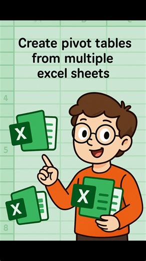 XlGenAI on Instagram: "🚀 Create Pivot Tables from Multiple Excel Sheets Want to analyze all your data in one go? Use Pivot Tables across sheets in seconds! ✅ Shortcut: Alt + D + P + P ✅ Consolidate data easily ✅ Save hours of manual work! 📊 Excel mastery made simple. #Excel #PivotTable #ExcelTips #vikaljain #ExcelAutomation"
