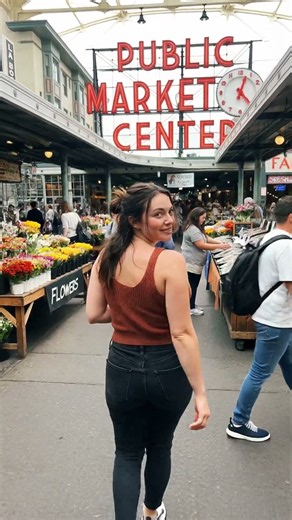 Exploring Pike Place Market Magic in Seattle! 🤩