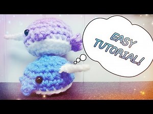 NARWHAL + WHALE Crochet Tutorial! - EASY