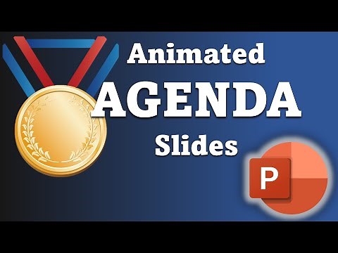 PowerPoint Agenda Slides with Exciting Animation! Easy Tutorial