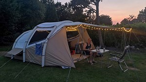 GETEST: Decathlon tent 5 personen Quechua Air Seconds 5.2 F&B