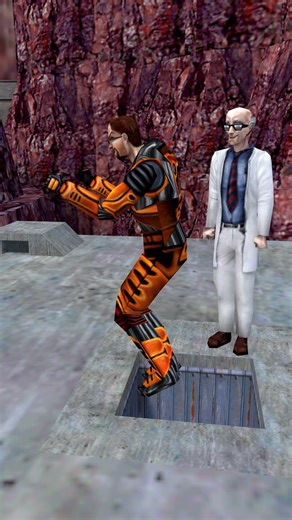 Fellow Scientists shows off a funny thing 🦘🤣 / Half-Life #shorts #memes #animation