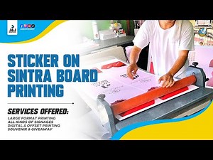 This Is How Sticker on Sintra Board Printing Is Done #sintra #sticker #printing