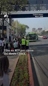Lines at RTP buses due to Mexico City Metro closure