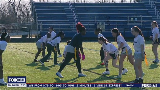 Inside Neumann University's women's varsity flag football team