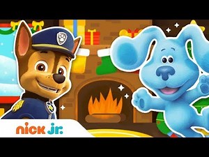 Yule Log Christmas Music 🎄 w/ PAW Patrol, Bubble Guppies, Blue’s Clues & Dora! | Nick Jr.