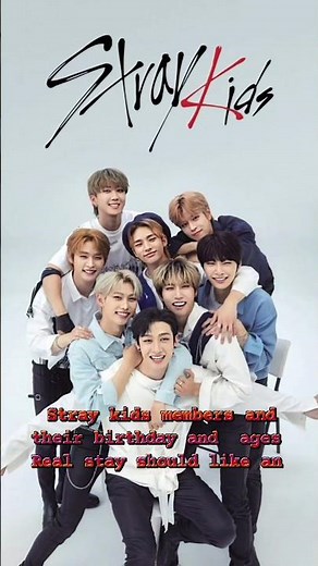 #stray kids members and their birthday and ages #stay