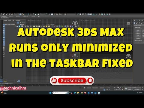 How to Fix Autodesk 3ds Max Staying Minimized in the Taskbar | Quick Solution