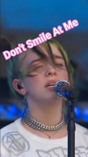 Billie Eilish ' IDONTWANNABEYOUANYMORE ' Dont Smile At me. WWAFAWDWG #concert #anniversary