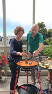 OK, so this pan is HUGE... but I've been making paella for two, and on the stovetop, lately and want to show you how! Join me tomorrow-- Thursday-- on Instagram at 4pm PST (7pm EST). Something is up with my @Facebook account, but I PROMISE to host some live classes over here asap!! And here is a link for the "tutorial": https://www.joanneweir.com/recipes/mains/perfect-paella/ | Joanne Weir