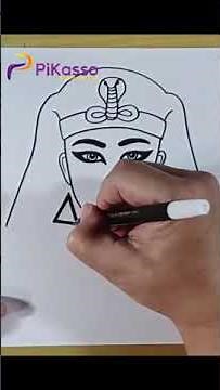 How to Draw Cleopatra Easy in Less Than One Minutes