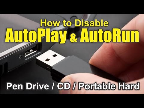 How to disable AutoPlay of Pen Drive | How to disable auto open USB in Windows | Turn Off AutoPlay