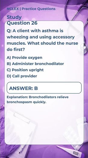 NCLEX Practice Question #26 | Nursing Test Prep