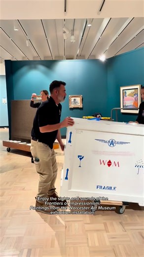3.8K views · 47 reactions | Behind-the-scenes of our “Frontiers of Impressionism: Paintings from the Worcester Art Museum” installation! See the exhibition on view November 2  See you soon! | Memorial Art Gallery of the University of Rochester | Facebook